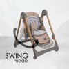 Bebe Stars Καρέκλα Φαγητού-Κούνια Nuovo 2σε1 Mocha 867-182